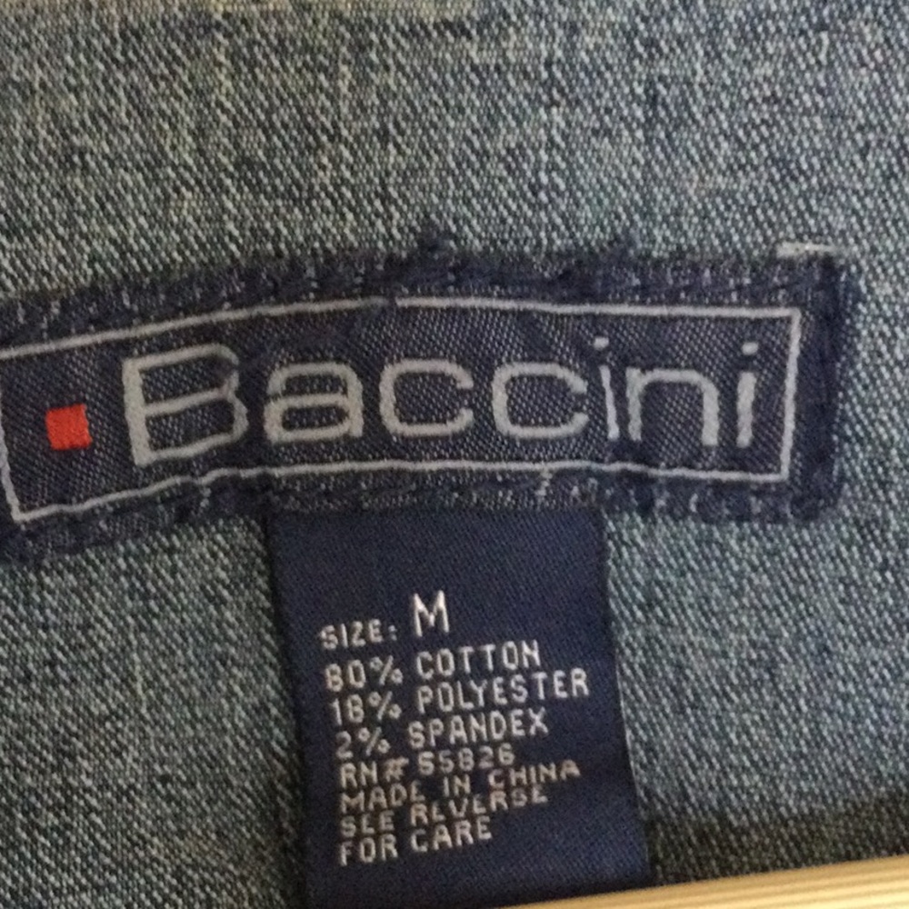 Baccini Denim Jacket SZ M - Picture 3 of 3